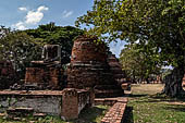 Ayutthaya, Thailand. Wat Phra Si Sanphet, one of the several of the perimeter chedis.